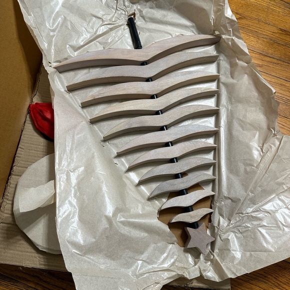 Crate&Barrel - Tannenbaum 25" Whitewashed Wood Christmas Tree - Picture 8 of 8